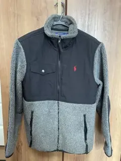 POLO RALPH LAUREN フリースジャケット S グレー/ブラック
