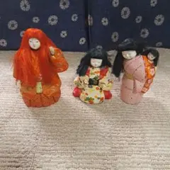 割引条件あり！！！日本の伝統的な人形 3体セット