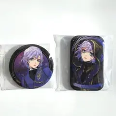 ツイステ ラメキラスクエア 缶バッジ式典服 寮服 エペル・フェルミエ