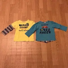 100cm ミキハウス　長袖　カットソー　ロンT セット　レーシングカー　車