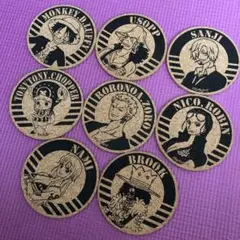 ワンピース Chocomoo 描き下ろし　オリジナルコルクコースター　全10種 ☆紅茶花伝×ワンピース☆Chocomoo描き下ろし オリジナルコルク