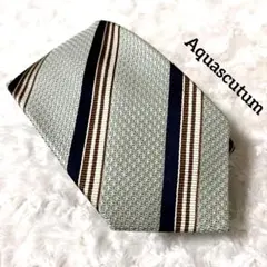 アクアスキュータム　Aquascutum ネクタイ　ストライプのサムネイル