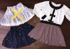可愛い2点セット★ワンピ＆スカートパンツ★150㎝、POMONA KISS