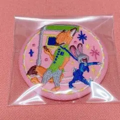 ズートピア　ニック　ジュディディズニー　刺繍缶バッジ　Disney