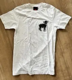am 子羊プリント ホワイト Tシャツ