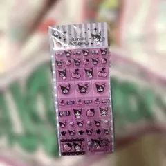 サンリオ正規品クロミちゃん クリアパープル キラキラタイルシール