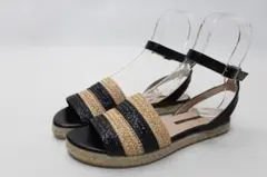 50■ペリーコサニー 本革フラットサンダル(36)超美品