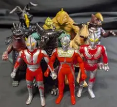 ウルトラマン・セブン・帰マン＆登場怪獣・宇宙人（バンダイ）ソフビ10体セット
