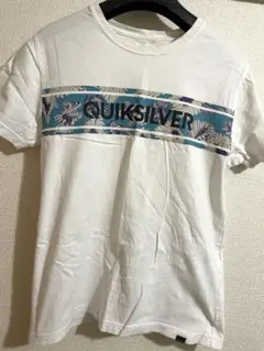 QUIKSILVER クイックシルバー 半袖Tシャツ センターロゴ ホワイト