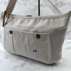 Lee リー UNION MADE 帆布キャンバス ショルダーバッグ 白ホワイト