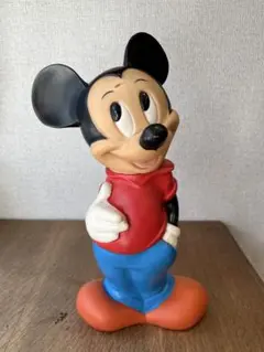 ディズニー　ミッキーマウス　ソフビ　貯金箱　レトロ　70年〜80年　ヴィンテージ