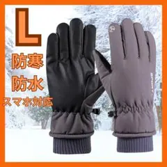 手袋 L　グローブ 防寒 防水 スマホ 防風 スキー スノボ 極暖 スポーツ