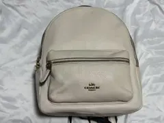 COACH リュック ホワイト レザー