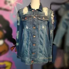 ZARA ザラ デニム ジャケット Gジャン ジージャン ダメージ