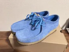 Clarks ワラビー スエード ライトブルー41のサムネイル