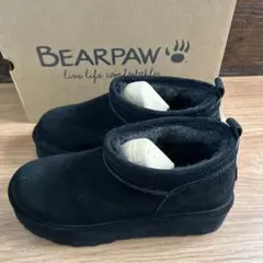 新品【25cm】BEARPAW ベアパウ 厚底ショートブーツ ムートンブーツ