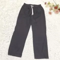 s2995 カジュアルパンツ コットン100％ グレー シンプル Lサイズ