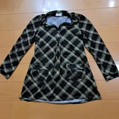 チェック柄長袖シャツ Mサイズ