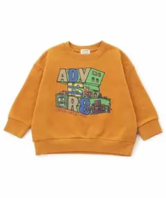 F.O.KIDS カラバリグラフィックトレーナー 裏起毛 イエロー