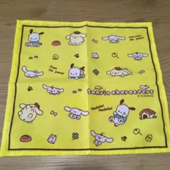 サンリオキャラクターズ ハンカチ ポチャッコ シナモロールマルチクロスのサムネイル