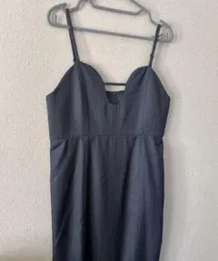 ヤマダヤ　:ETHR OF ワンピース　ストライプ　チャコールグレー