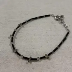 スモーキークォーツ　オニキス　天然石ブレスレット