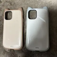 iPhone12 mini ねこみみ　ケース　２個