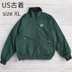 US古着WHITE BEARホワイトベアー ナイロンジャケットブルゾン裏フリース