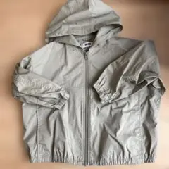 UNIQLO U フード付きジャケット 120サイズ　カーキ