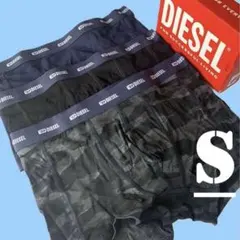 新品　ディーゼル　ボクサーパンツ　S　３枚セット　A17832　NEWブルー