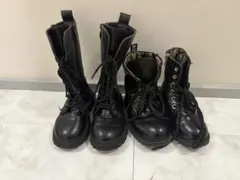 キッズ ブラック ブーツ2点セット