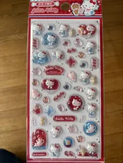 m*様 キティちゃん　3Dシール　立体シール　サンリオ　海外限定　正規品