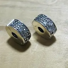 PANDORA 2個セット　スパークリング　クリップチャーム