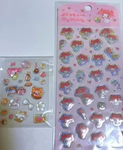 マイメロサンリオぷくっとシールとおすそ分けシール