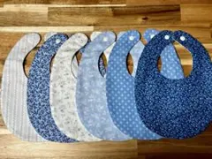 ハンドメイド スタイ 6枚セット 青系