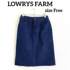 ローリーズファーム　デニム　スカート　インディゴ