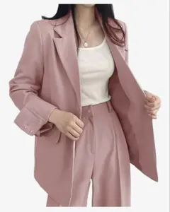 【新品❣️】レディース スーツ セットアップ ピンク XLサイズ パンツスーツ