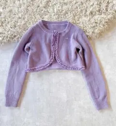 ANNA SUI mini フリルボレロ カーディガン 130cm ラベンダー