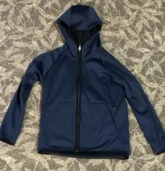 ユニクロ ネイビー フード付き ウィンドブレーカー M