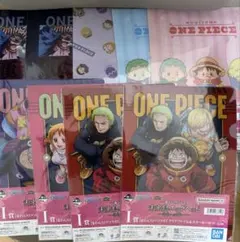 一番くじワンピース　クリアファイル＆ステッカーセット9点