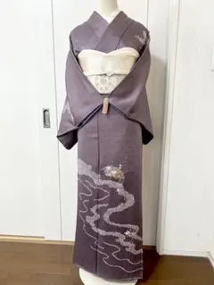 美品　正絹訪問着　フルセット4点　ガード加工　卒業式　入学式　七五三　お宮参り