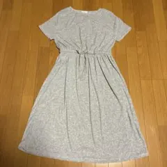 earth music & ecology グレー ワンピース ルームウエア