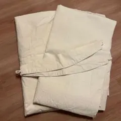 綿洗いざらし平織ノンプリーツカーテン 2枚組