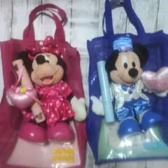 Disney ミッキー＆ミニー ぬいぐるみセット　電報