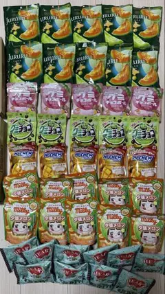 お菓子詰め合わせ 大量 じゅるる ハイチュウ ミルキー チョコ等 85個セット