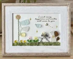 ♡専用♡シーグラスアート　✧˖°鯉のぼりと鳥さん♡✧˖°