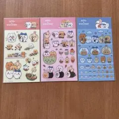 韓国限定　ちいかわ×カカオフレンズ　シール　3枚セット