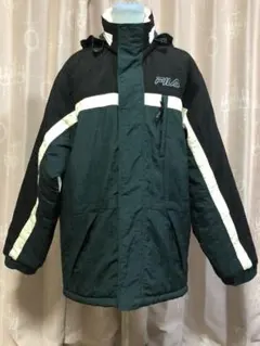 希少激レア？FILA 90s 裏地ロゴ 中綿ジャケット S ナイロン ダウン