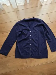 BALLSEY☆ネイビーコットンカーディガン 五分袖