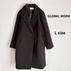 GLOBAL WORK グローバルワーク　チェスターコート　L ダークブラウン